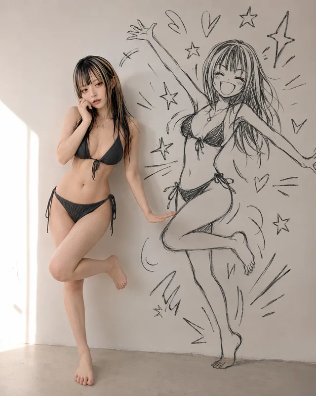 Xでバズってるプロンプトで令和ギャル。架空の成人キャラクター「白石 凛花」のポートレート
